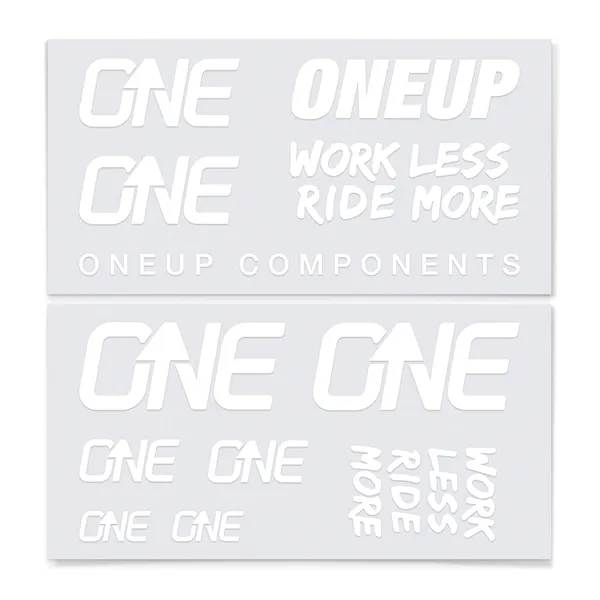 Naklejki OneUp Decal Kit Handlebar white