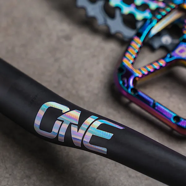 Stickers OneUp Decal Kit Handlebar oil slick