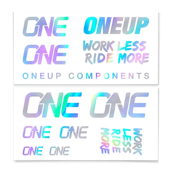 Stickers OneUp Decal Kit Handlebar oil slick