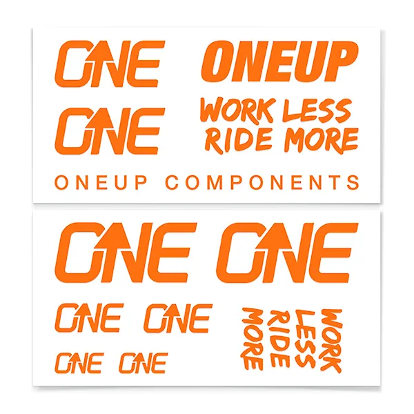 Stickers OneUp Decal Kit Handlebar orange