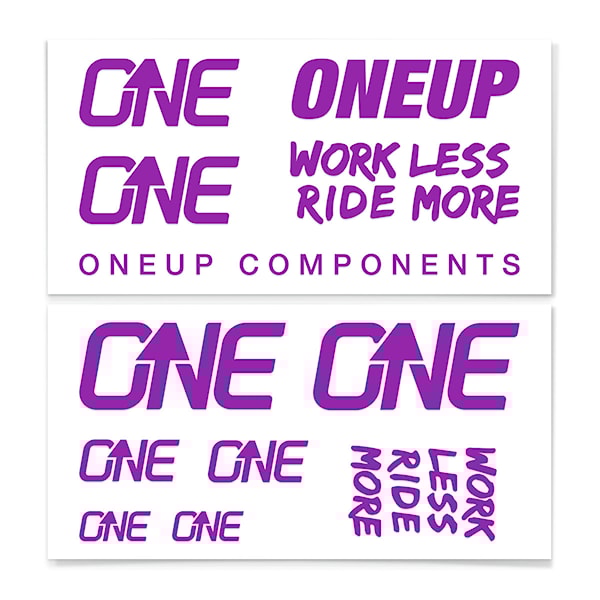 Samolepky OneUp Decal Kit Handlebar purple