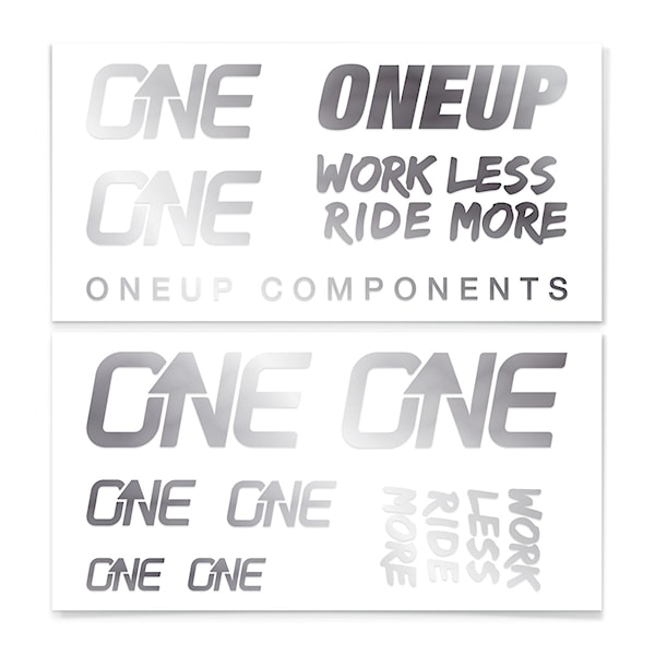 Samolepky OneUp Decal Kit Handlebar silver