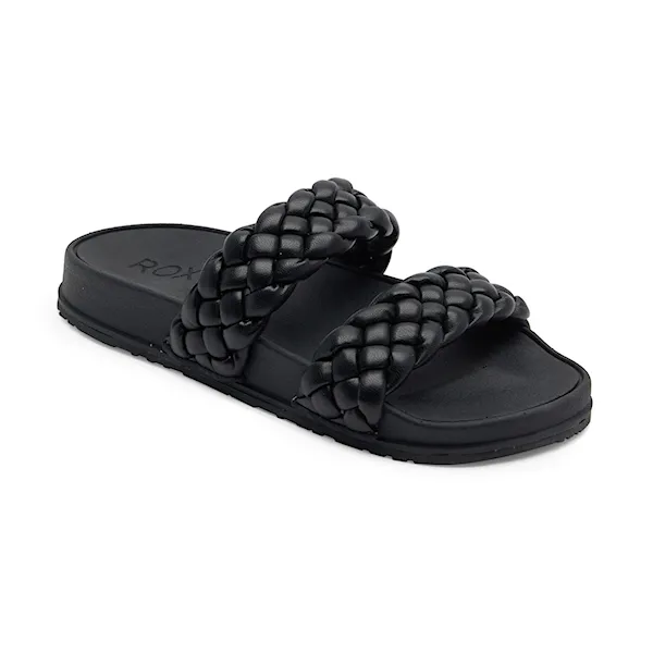 Klapki Roxy Slippy Braided black 2023