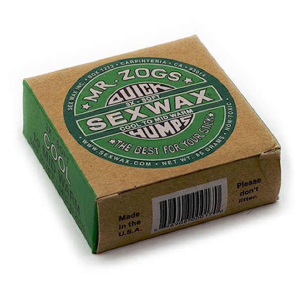 Vosk na surf Sex Wax 3X Soft green