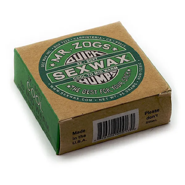 Vosk na surf Sex Wax 3X Soft green