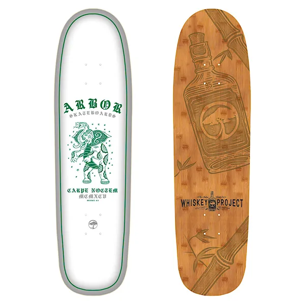 Skate Deck Arbor Cucharon 8.75 Blanco 2017