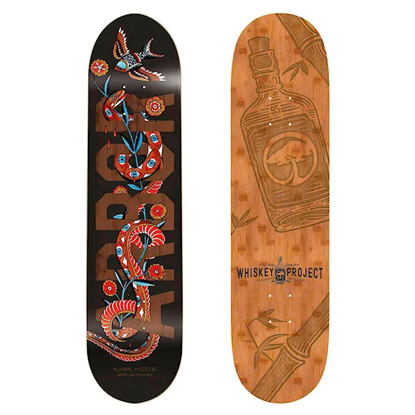 Skate Deck Arbor Whiskey 8.0 Snake black 2016