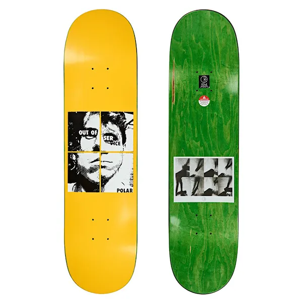 Skate deska Polar Dane Brady out of service yellow 8.0 2020