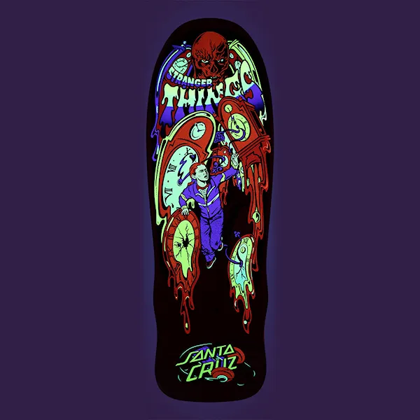 Skate deska Santa Cruz Skateboards Stranger Things Grabke Max Melting Clock 9.7 2025