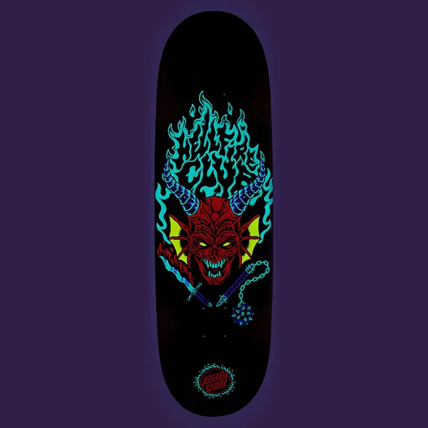 Skate deska Santa Cruz Skateboards Stranger Things Hellfire Club Flames 9.00 2025