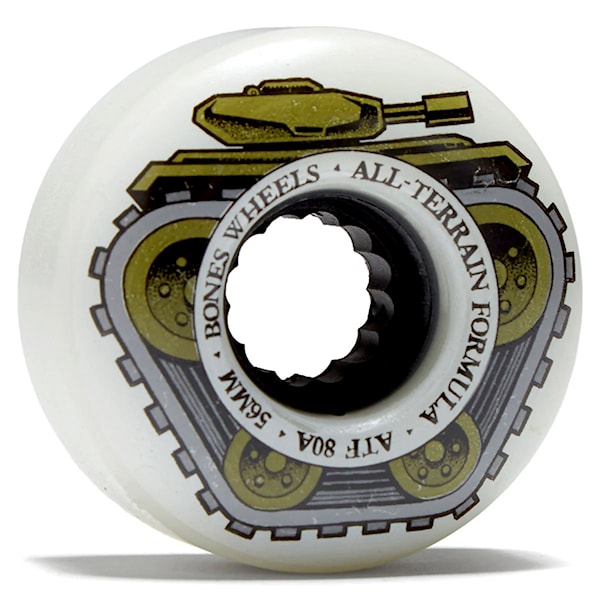 Skateboard kolieska Bones ATF All Tank All Terrain Formula 56 mm/80 A white
