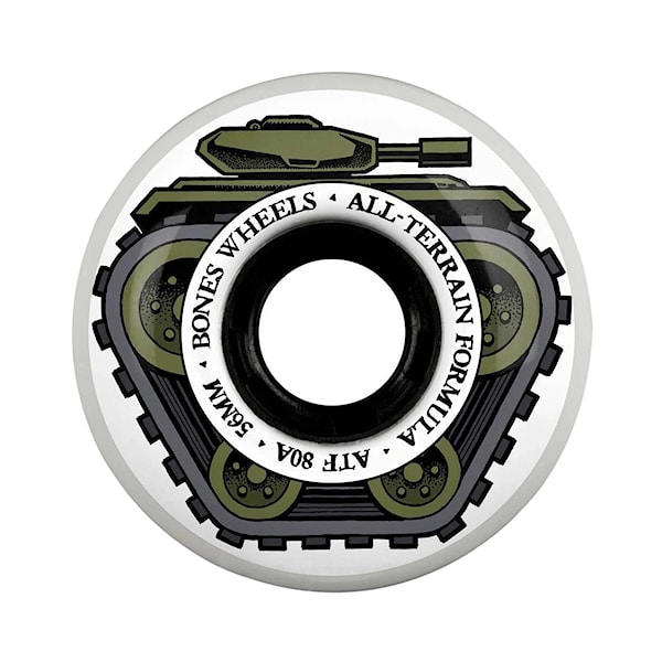 Skateboard kółka Bones ATF All Tank All Terrain Formula 56 mm/80 A white