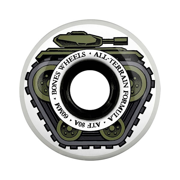 Skateboard Wheels Bones ATF All Tank All Terrain Formula 60 mm/80 A white