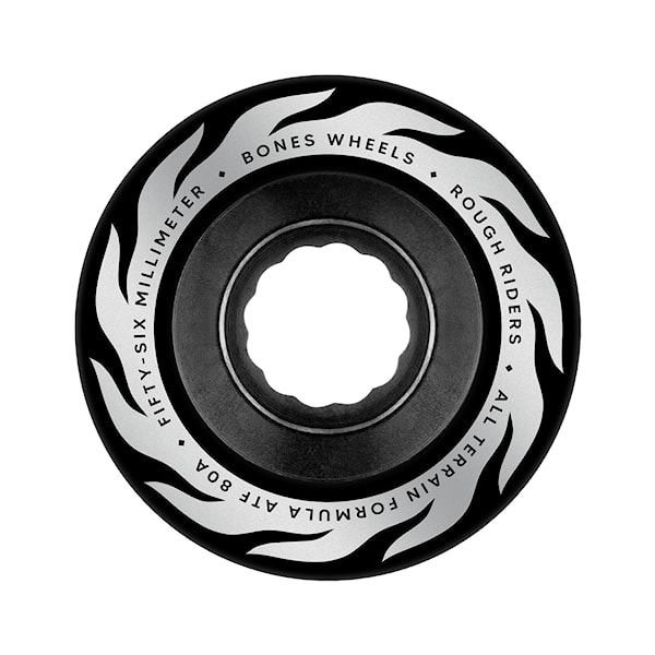 Skateboard kolečka Bones Eternal Flame Rough Riders 56mm/80A black 2025