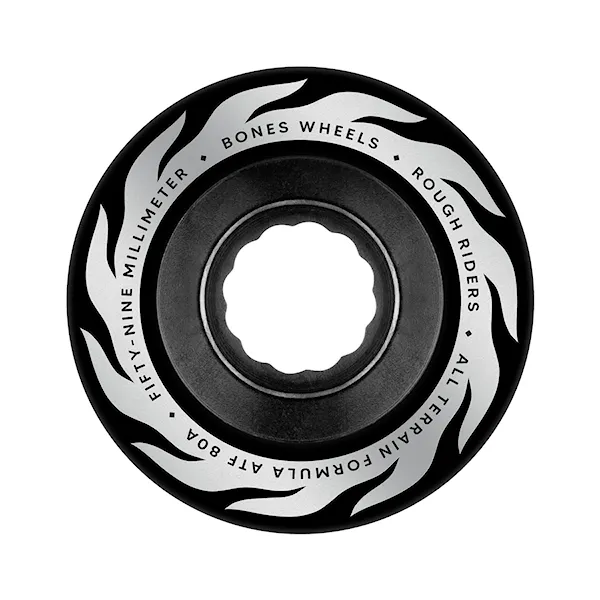 Skateboard kolieska Bones Eternal Flame Rough Riders 59mm/80A black 2026