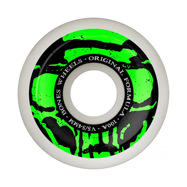 Skateboard kolieska Bones Mummy Skulls OG Formula Originals V5 Sidecut 54mm/100A white 2025