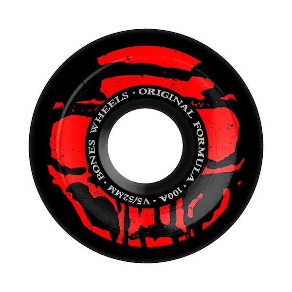 Skateboard kolieska Bones Mummy Skulls V5 Sidecut Original Formmula 52mm/100A black 2025