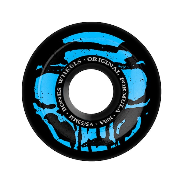 Skateboard Wheels Bones Mummy Skulls V5 Sidecut Original Formula 53mm/100A black 2025