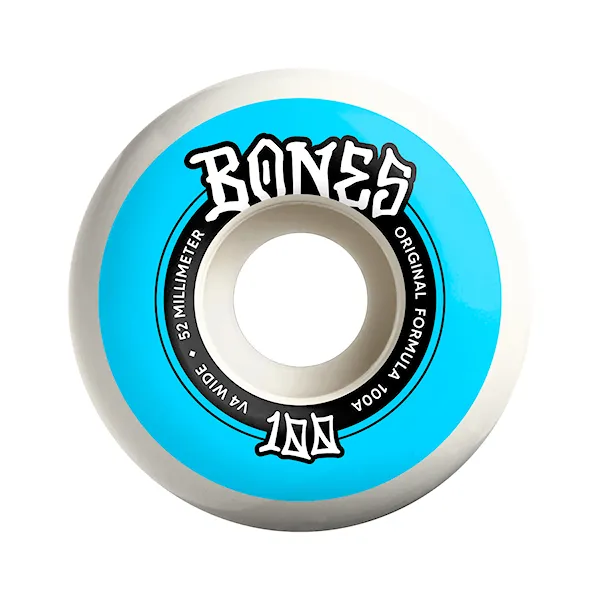 Skateboard kolieska Bones Wide 100'S V4 Original Formula 52mm/100A 2025