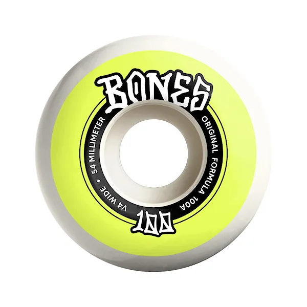 Skateboard kolieska Bones Wide 100'S V4 Original Formula 54mm/100A 2025