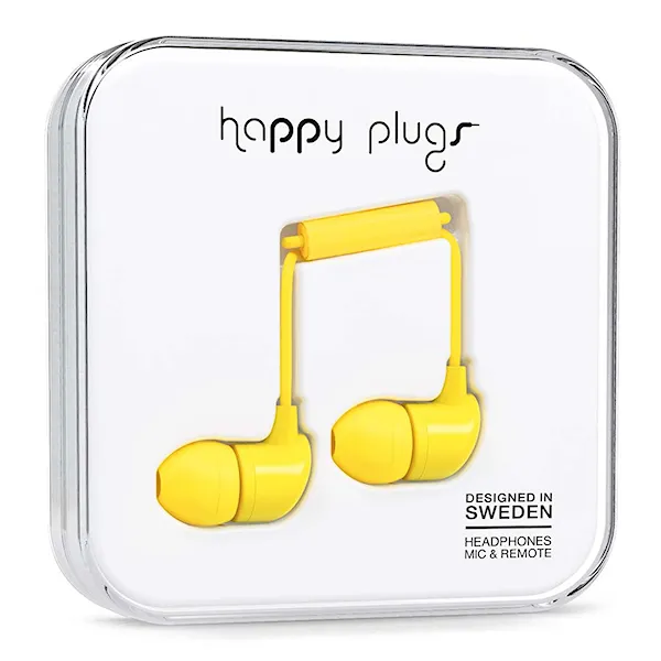 Sluchátka Happy Plugs In-Ear yellow