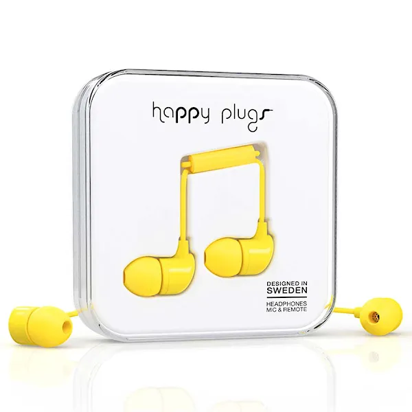 Sluchátka Happy Plugs In-Ear yellow