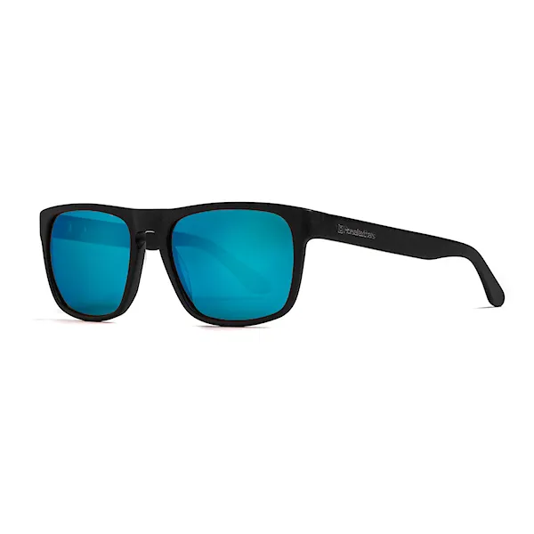 Sluneční brýle Horsefeathers Keaton brushed black | mirror blue
