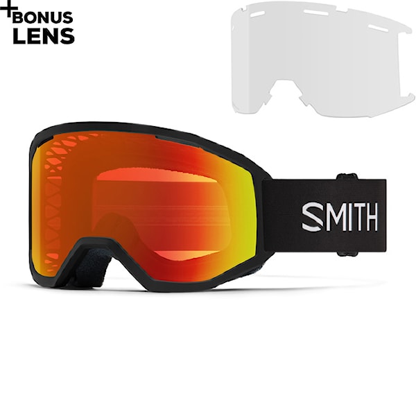 Bike brýle Smith Loam MTB black | red mirror antifog+clear 2026
