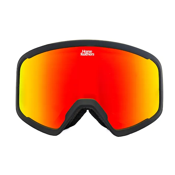Snowboardové brýle Horsefeathers Huck black | mirror red 2026