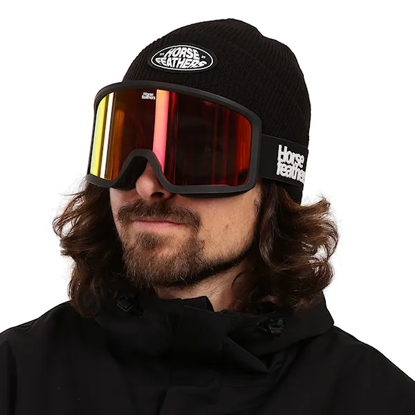 Snowboard Goggles Horsefeathers Tarpe black | mirror red 2027