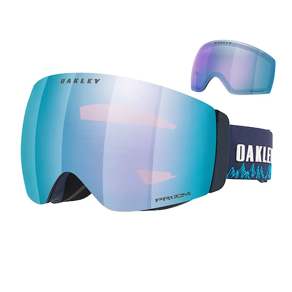 Gogle snowboardowe Oakley Flight Deck Pro M space dust abyss | prizm sapphire+prizm iced 2027