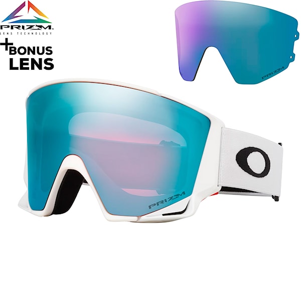 Snowboardové brýle Oakley Flow Scape L matte white | prizm sapphire & prizm iced 2026