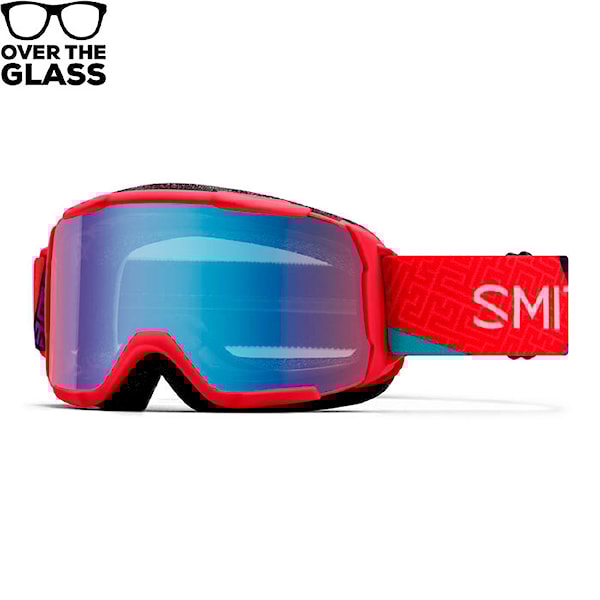 Gogle snowboardowe Smith Daredevil crimson a-maze-zing | blue sensor mirror 2025