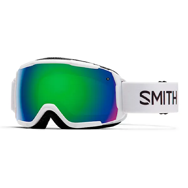 Snowboard Goggles Smith Grom white | green solx mirror antifog 2026