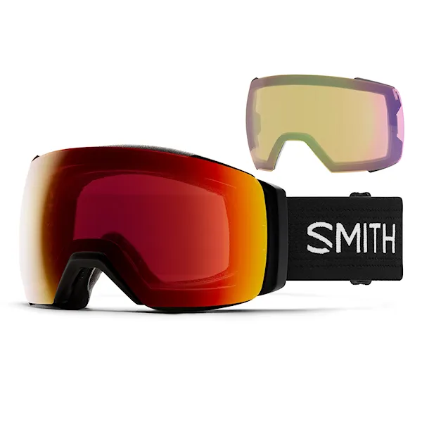 Snowboardové brýle Smith I/O Mag XL black | cp sun red mirror+cp storm yellow flash 2027