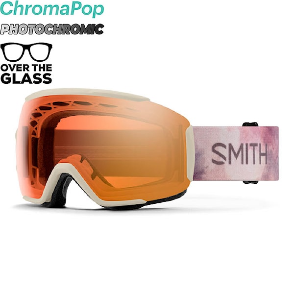 Snowboard Goggles Smith Sequence OTG chalk bleach | cp pro photochromic gold mr 2025