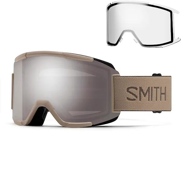 Gogle snowboardowe Smith Squad bandit | cp sun platinum mirror+clear 2026