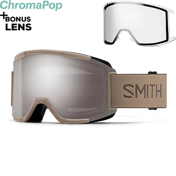 Gogle snowboardowe Smith Squad bandit | cp sun platinum mirror+clear 2026