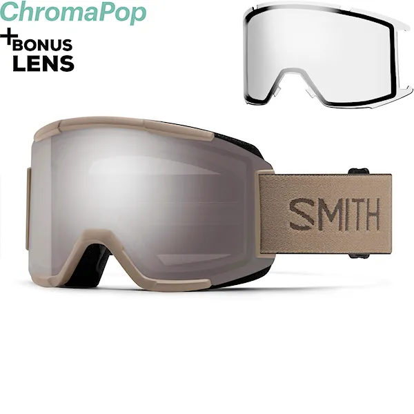 Snowboardové brýle Smith Squad bandit | cp sun platinum mirror+clear 2026