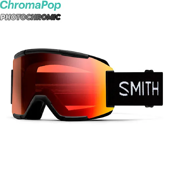 Snowboardové brýle Smith Squad black | cp pro photochromic red mirror 2026
