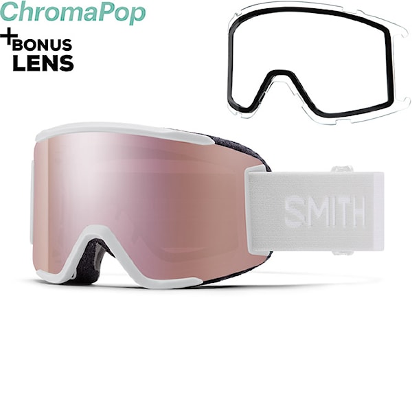 Gogle snowboardowe Smith Squad S white vapor | cp ed rose gold mirror+clear 2026