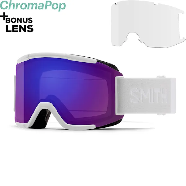 Snowboard Goggles Smith Squad white vapor | cp edviolet mirror+clear 2026