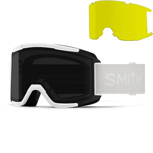 Snowboard Goggles Smith Squad white vapor | cp sun black+yellow 2026