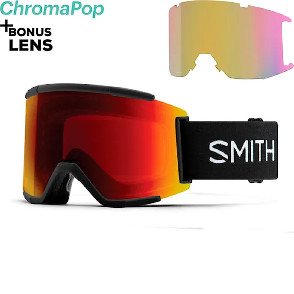 Snowboard Goggles Smith Squad XL black | cp sun red mirror+cp storm yellow flash 2026