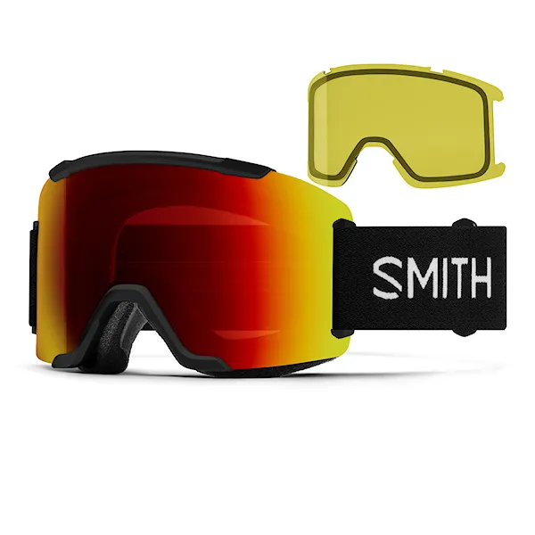 Snowboardové brýle Smith Squad2 1Cp black | cp sun red mirror+yellow 2027