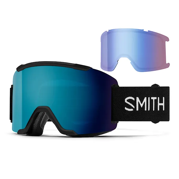 Gogle snowboardowe Smith Squad2 2Cp black | cp sun blue mirror+cp storm blue sensor 2027