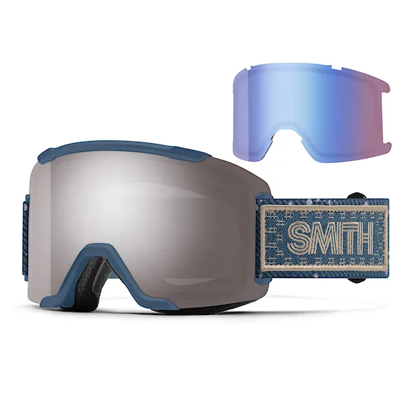 Gogle snowboardowe Smith Squad2 2Cp future grey warm | cp sun platinum mirror+cp storm blue sensor 2027