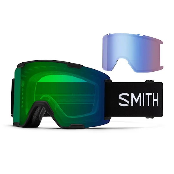 Gogle snowboardowe Smith Stash XL black | cp ed green mirror+cp storm blue sensor 2027