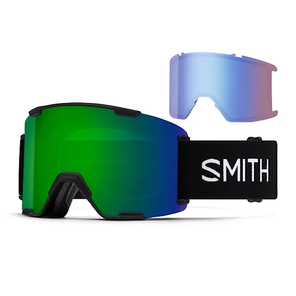 Gogle snowboardowe Smith Stash XL black | cp sun green mirror+cp storm blue sensor 2027
