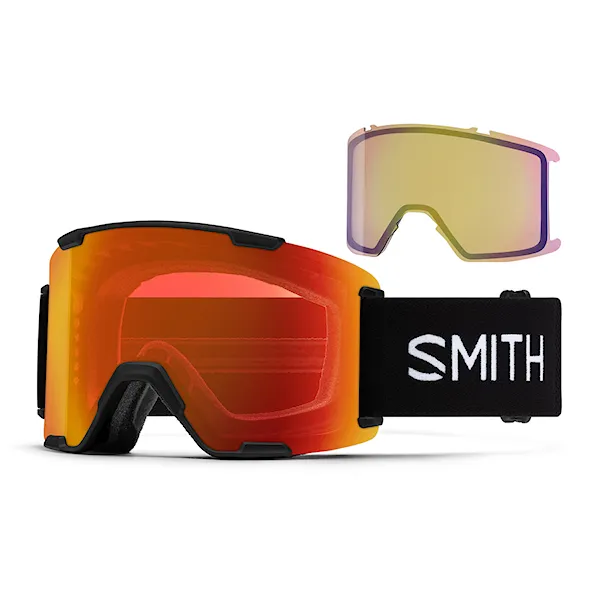 Gogle snowboardowe Smith Stash XL black |cp sun red mirror+cp storm yellow flash 2027
